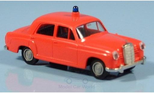 Diecast model cars Mercedes 180 Base Ponton Fire brigade without Vitrine 1/87 Brekina