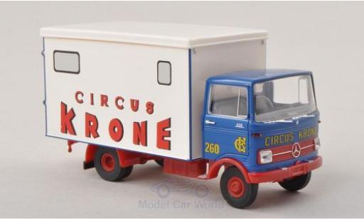 Diecast model cars Mercedes LP 608 Base blue/white Circus Krone 1/87 Brekina