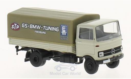 Diecast model cars Mercedes LP 608 Pritsche GS-Tuning flatbed-Plane 1/87 Brekina