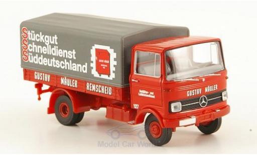 Diecast model cars Mercedes LP 608 Base Gustav M&Atilde;&curren;uler Remscheid PP-LKW MS 1/87 Brekina