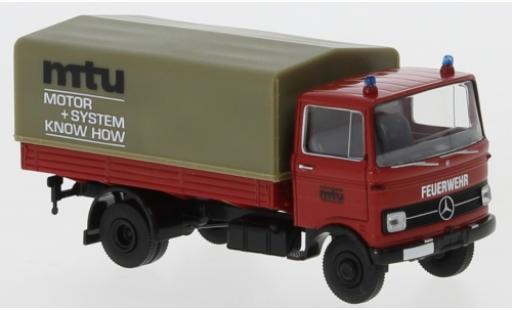 Diecast model cars Mercedes LP 608 Base PP Werkfire brigade MTU 1966 1/87 Brekina