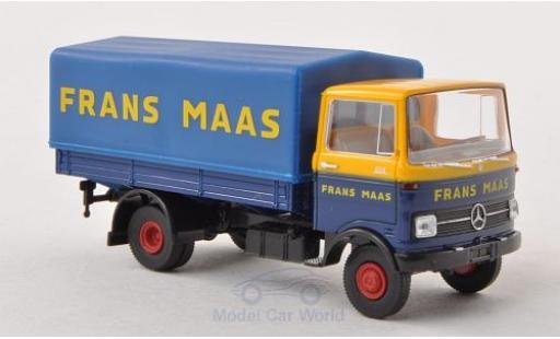 Diecast model cars Mercedes LP 608 Pritsche flatbed Frans Maas (NL) 1/87 Brekina