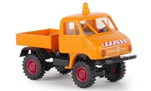 Diecast model cars Mercedes Unimog 406-425 411 Kommunal 1957 flatbed 1/87 Brekina