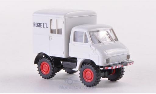 Diecast model cars Mercedes Unimog 406-425 411 Regie T.T. (B) 1/87 Brekina