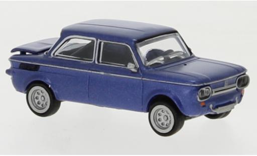 Diecast model cars NSU TTS Base metallic blue 1966 1/87 Brekina