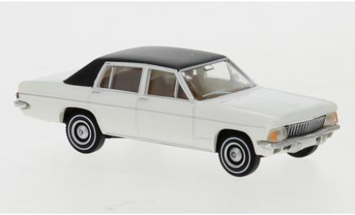Diecast model cars Opel Admiral B white/black 1969 1/87 Brekina
