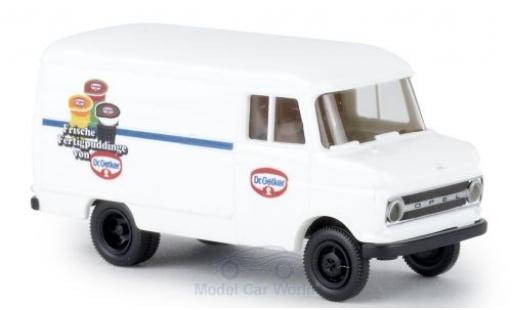 Diecast model cars Opel Blitz Type B van Dr. Oetker Fertigpudding 1/87 Brekina