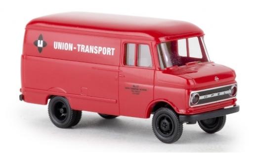 Diecast model cars Opel Blitz Type B van Union Transport 1966 1/87 Brekina