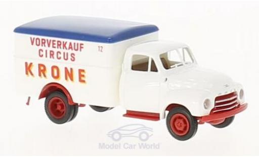 Diecast model cars Opel Blitz Base trunk Circus Krone Vorverkauf 1/87 Brekina
