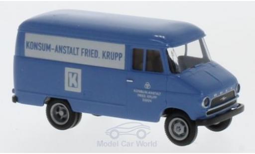 Diecast model cars Opel Blitz Base Konsum-Anstalt Friedrich Krupp van 1/87 Brekina