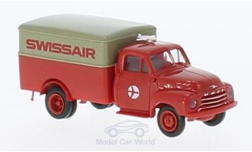 Diecast model cars Opel Blitz Base Swissair trunk 1/87 Brekina