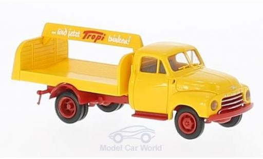 Diecast model cars Opel Blitz Base Tropi Getr&Atilde;&curren;nkeaufbau 1/87 Brekina