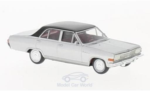 Diecast model cars Opel Diplomat A Base A V8 grey/black 1/87 Brekina