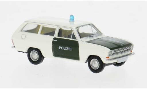 Diecast model cars Opel Kadett B Caravan B Police 1965 1/87 Brekina