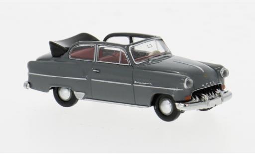 Diecast model cars Opel Olympia Rekord Convertible grey 1954 1/87 Brekina