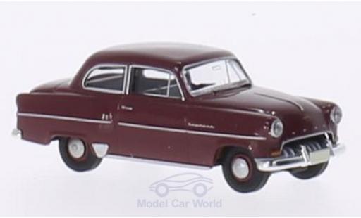 Diecast model cars Opel Olympia Base Limousine red 1/87 Brekina