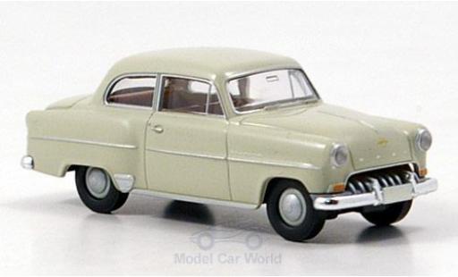 Diecast model cars Opel Olympia Rekord beige 1953 1/87 Brekina