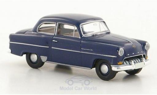 Diecast model cars Opel Olympia Rekord blue 1/87 Brekina