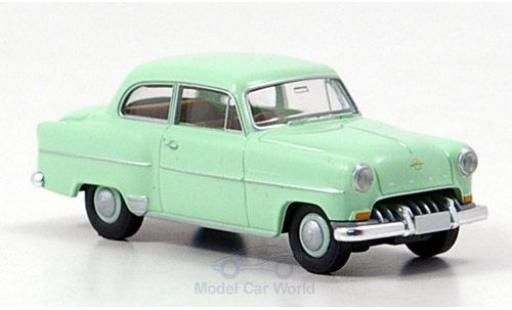 Diecast model cars Opel Olympia Rekord green 1953 1/87 Brekina