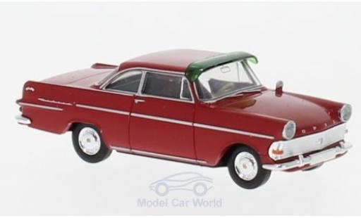 Diecast model cars Opel Rekord P2 Coupe red with Sonnenblende 1/87 Brekina