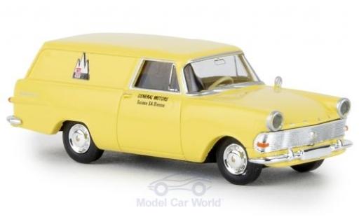Diecast model cars Opel Rekord P2 van GM Suisse TD 1/87 Brekina