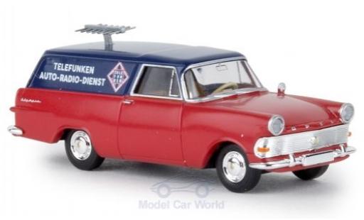 Diecast model cars Opel Rekord P2 van Telefunken Service TD 1/87 Brekina