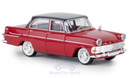 Diecast model cars Opel Rekord P2 red/grey TD 1/87 Brekina