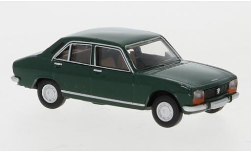 Diecast model cars Peugeot 504 Berline green 1961 1/87 Brekina