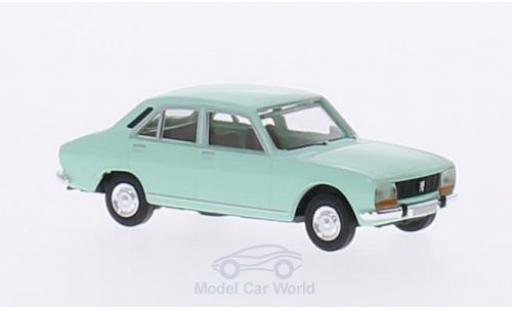 Diecast model cars Peugeot 504 Berline green 1/87 Brekina