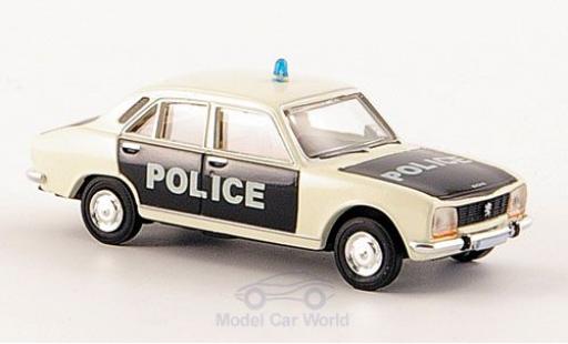 Diecast model cars Peugeot 504 Berline Limousine Police Police (F) 1/87 Brekina