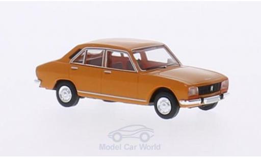 Diecast model cars Peugeot 504 Berline orange 1/87 Brekina