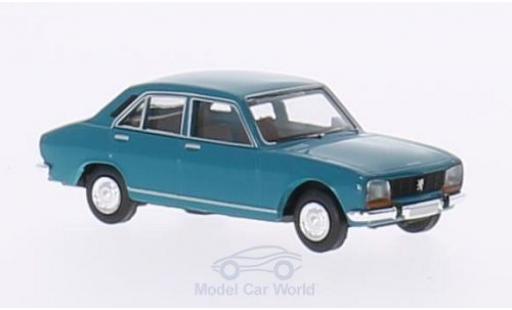 Diecast model cars Peugeot 504 Berline turquoise 1/87 Brekina