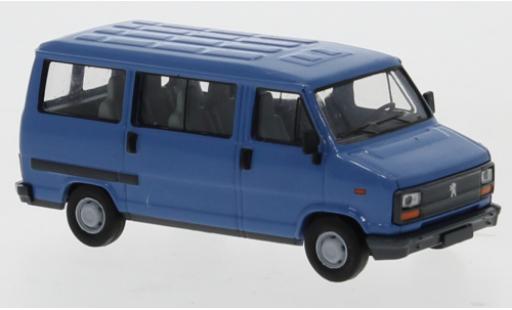 Diecast model cars Peugeot J5 Bus blue 1982 1/87 Brekina