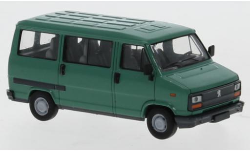 Diecast model cars Peugeot J5 Bus green 1982 1/87 Brekina