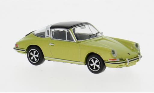 Diecast model cars Porsche 911 Targa gold 1964 1/87 Brekina