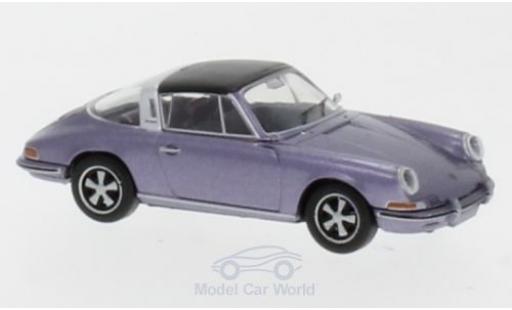 Diecast model cars Porsche 911 Targa metallic purple 1/87 Brekina