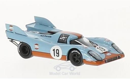 Diecast model cars Porsche 917 1971 K No.19 Gulf Team Gulf 24h Le Mans H.M&Atilde;&frac14;ller/R.Attwood 1/87 Brekina