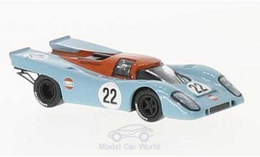 Diecast model cars Porsche 917 1970 K No.22 Gulf Team John Wyer Gulf 24h Le Mans D.Hobbs/M.Hailwood 1/87 Brekina