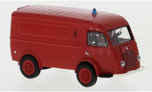 Diecast model cars Renault Goelette Base Sapeurs Fire brigade 1950 1/87 Brekina