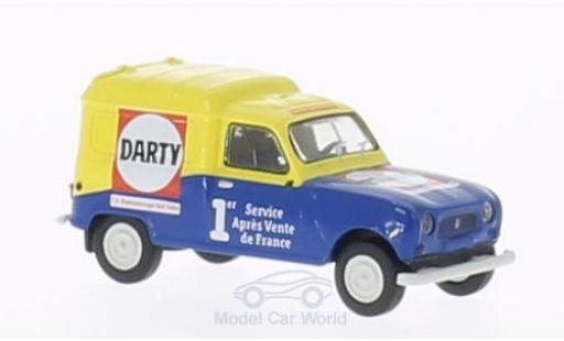 Diecast model cars Renault 4 L R Fourgonnette Darty 1/87 Brekina