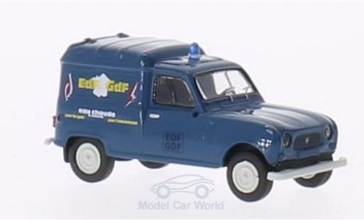 Diecast model cars Renault 4 Fourgonnette R Fourgonnette EDF / GDF 1/87 Brekina