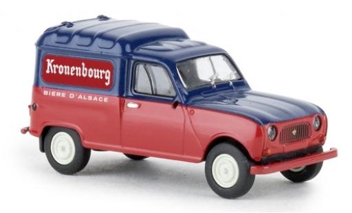 Diecast model cars Renault 4 Fourgonnette R Fourgonnette Kronenbourg 1961 1/87 Brekina