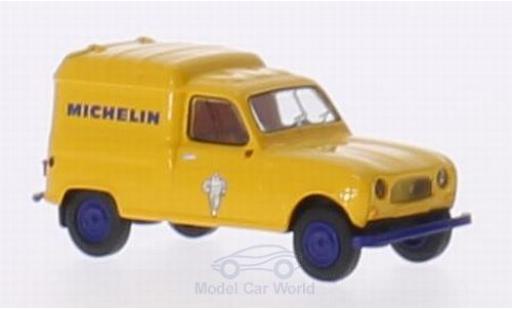 Diecast model cars Renault 4 Fourgonnette R Fourgonnette Michelin 1/87 Brekina