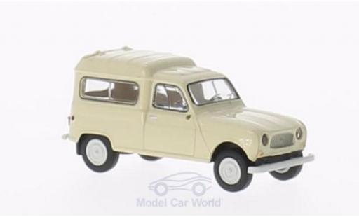 Diecast model cars Renault 4 Fourgonnette R Fourgonnette with Seitenfenstern beige 1/87 Brekina