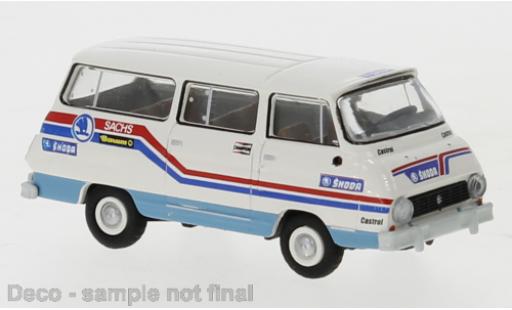 Diecast model cars Skoda 1203 Bus Rally Team 1969 1/87 Brekina
