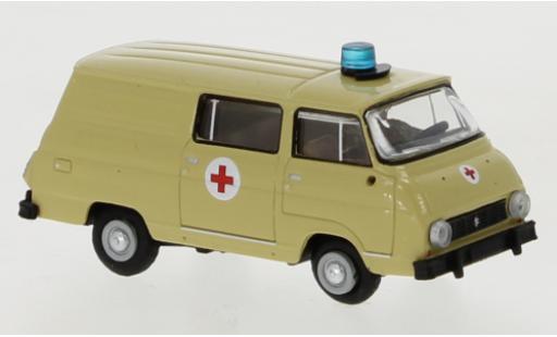 Diecast model cars Skoda 1203 Halbbus Ambulance 1969 1/87 Brekina