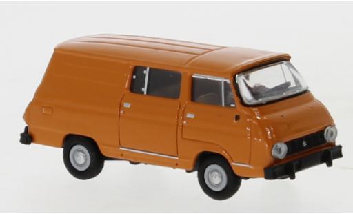 Diecast model cars Skoda 1203 Halbbus red 1969 1/87 Brekina