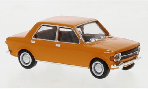 Diecast model cars Fiat 128 Berlina Starline orange 1969 1/87 Brekina