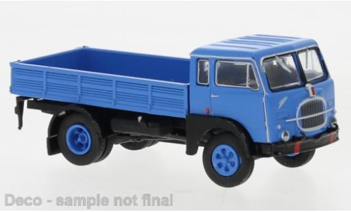 Diecast model cars Fiat 642 Pritsche Starline flatbed blue/black 1962 1/87 Brekina