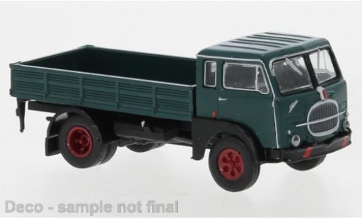 Diecast model cars Fiat 642 Pritsche Starline flatbed green/black 1962 1/87 Brekina